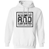Bible Verse Men G185 Pullover Hoodie 8 oz. - Your Word Is Light To My Path ~Psalm 119:105~ Design 12