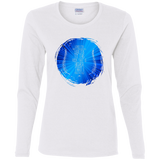 Bible Verse Ladies' Cotton Long Sleeve T-Shirt - "Psalm 61:2" Design 16 - Meditate Healing Christian Store