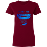 Bible Verses Ladies' 5.3 oz. T-Shirt - "Psalm 61:2" Design 13 - Meditate Healing Christian Store