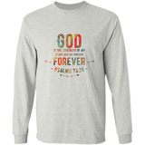 Bible Verse Long Sleeve Ultra Cotton T-Shirt - "Psalm 73:26" Design 1 - Meditate Healing Christian Store