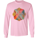 Bible Verse Long Sleeve Ultra Cotton T-Shirt - "Psalm 73:26" Design 4 - Meditate Healing Christian Store