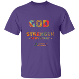 Bible Verse Men 5.3 oz. T-Shirt - "Psalm 73:26" Design 11 - Meditate Healing Christian Store