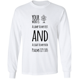 MeditateHealing.com | Bible Verse Long Sleeve Ultra Cotton T-Shirt