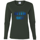 MeditateHealing.com | Bible Verse Ladies' Cotton Long Sleeve T-Shirt