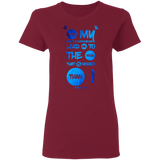 Bible Verses Ladies' 5.3 oz. T-Shirt - "Psalm 61:2" Design 9 - Meditate Healing Christian Store