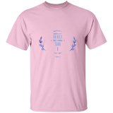 Bible Verse Men 5.3 oz. T-Shirt - "Psalm 61:2" Design 10 - Meditate Healing Christian Store