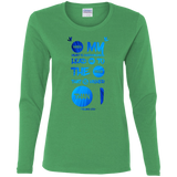 Bible Verse Ladies' Cotton Long Sleeve T-Shirt - "Psalm 61-2" Design 9 - Meditate Healing Christian Store