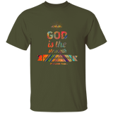 Bible Verse Men 5.3 oz. T-Shirt - "Psalm 73:26" Design 2 - Meditate Healing Christian Store