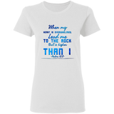 Bible Verses Ladies' 5.3 oz. T-Shirt - "Psalm 61:2" Design 6 - Meditate Healing Christian Store