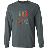 Bible Verse Long Sleeve Ultra Cotton T-Shirt - "Psalm 73:26" Design 1 - Meditate Healing Christian Store