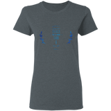 Bible Verses Ladies' 5.3 oz. T-Shirt - "Psalms 61:2" Design 10 - Meditate Healing Christian Store