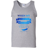 Bible Verse Men 100% Cotton Tank Top - "Psalm 61:2" Design 13 - Meditate Healing Christian Store