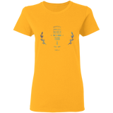 Bible Verses Ladies' 5.3 oz. T-Shirt - "Psalms 61:2" Design 10 - Meditate Healing Christian Store