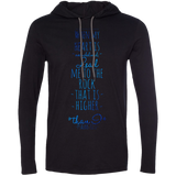 Bible Verse Men Long Sleeve T-Shirt Hoodie - "Psalm 61:2" Design 2 - Meditate Healing Christian Store