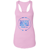 Bible Verses Ladies Ideal Racerback Tank - "Psalm 61:2" Design 8 - Meditate Healing Christian Store