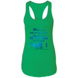 Bible Verses Ladies Ideal Racerback Tank - "Psalm 61:2" Design 6 - Meditate Healing Christian Store