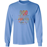 Bible Verse Long Sleeve Ultra Cotton T-Shirt - "Psalm 73:26" Design 1 - Meditate Healing Christian Store