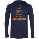 Bible Verse Men Long Sleeve T-Shirt Hoodie - "Psalm 73:26" Design 2 - Meditate Healing Christian Store