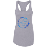 Bible Verses Ladies Ideal Racerback Tank - "Psalm 61:2" Design 19 - Meditate Healing Christian Store