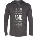 Bible Verse Men Long Sleeve T-Shirt Hoodie - "Psalm 119:105" Design 20 (White Font) - Meditate Healing Christian Store