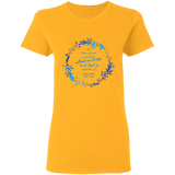 Bible Verses Ladies' 5.3 oz. T-Shirt - "Psalm 61:2" Design 19 - Meditate Healing Christian Store
