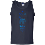 Bible Verse Men 100% Cotton Tank Top - "Psalm 61:2" Design 3 - Meditate Healing Christian Store