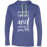 Bible Verse Men Long Sleeve T-Shirt Hoodie - "Psalm 119:105" Design 9 (White Font) - Meditate Healing Christian Store