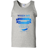 Bible Verse Men 100% Cotton Tank Top - "Psalm 61:2" Design 13 - Meditate Healing Christian Store