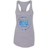 Bible Verses Ladies Ideal Racerback Tank - "Psalm 61:2" Design 8 - Meditate Healing Christian Store
