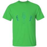 Bible Verse Men 5.3 oz. T-Shirt - "Psalm 61:2" Design 10 - Meditate Healing Christian Store