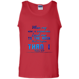 Bible Verse Men 100% Cotton Tank Top - "Psalm 61:2" Design 6 - Meditate Healing Christian Store