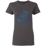 Bible Verses Ladies' 5.3 oz. T-Shirt - "Psalm 61:2" Design 19 - Meditate Healing Christian Store