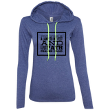 Bible Verse Ladies' Long Sleeve T-Shirt Hoodie - "Psalm 119:105" Design 13 (Black Font) - Meditate Healing Christian Store
