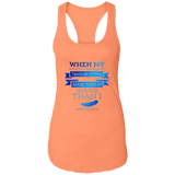 Bible Verses Ladies Ideal Racerback Tank - "Psalm 61:2" Design 13 - Meditate Healing Christian Store