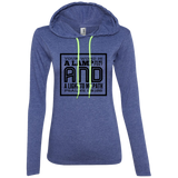 Bible Verse Ladies' Long Sleeve T-Shirt Hoodie - "Psalm 119:105" Design 12 (Black Font) - Meditate Healing Christian Store