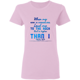 Bible Verses Ladies' 5.3 oz. T-Shirt - "Psalm 61:2" Design 6 - Meditate Healing Christian Store