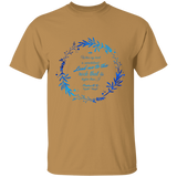 Bible Verse Men 5.3 oz. T-Shirt - "Psalm 61:2" Design 19 - Meditate Healing Christian Store