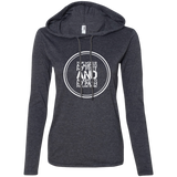 Bible Verse Ladies' Long Sleeve T-Shirt Hoodie - "Psalm 119:105" Design 8 (White Font) - Meditate Healing Christian Store