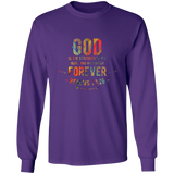Bible Verse Long Sleeve Ultra Cotton T-Shirt - "Psalm 73:26" Design 1 - Meditate Healing Christian Store