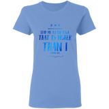Bible Verses Ladies' 5.3 oz. T-Shirt - "Psalms 61:2" Design 11 - Meditate Healing Christian Store