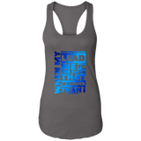 Bible Verses Ladies Ideal Racerback Tank - "Psalm 61:2" Design 20 - Meditate Healing Christian Store