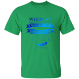 Bible Verse Men 5.3 oz. T-Shirt - "Psalm 61:2" Design 13 - Meditate Healing Christian Store