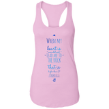 Bible Verses Ladies Ideal Racerback Tank - "Psalm 61:2" Design 3 - Meditate Healing Christian Store