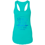 Bible Verses Ladies Ideal Racerback Tank - "Psalm 61:2" Design 7 - Meditate Healing Christian Store