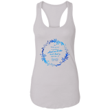 Bible Verses Ladies Ideal Racerback Tank - "Psalm 61:2" Design 19 - Meditate Healing Christian Store