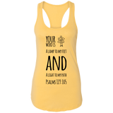 MeditateHealing.com | Bible Verses Ladies Ideal Racerback Tank