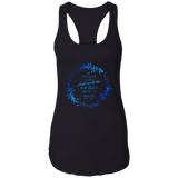 Bible Verses Ladies Ideal Racerback Tank - "Psalm 61:2" Design 19 - Meditate Healing Christian Store