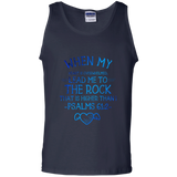 Bible Verse Men 100% Cotton Tank Top - "Psalm 61:2" Design 17 - Meditate Healing Christian Store