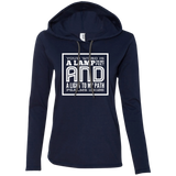 Bible Verse Ladies' Long Sleeve T-Shirt Hoodie - "Psalm 119:105" Design 12 (White Font) - Meditate Healing Christian Store