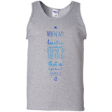 Bible Verse Men 100% Cotton Tank Top - "Psalm 61:2" Design 3 - Meditate Healing Christian Store